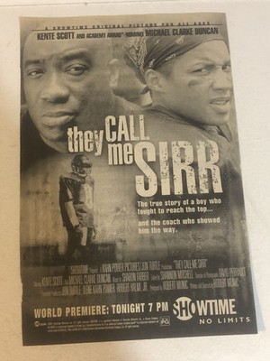 They Call Me Sir Michael Clarke Duncan Vintage Print Ad Tpa35
