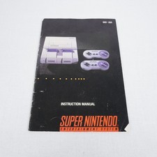 Super Nintendo SNES Console Instruction Book Manual ONLY SNS-USA