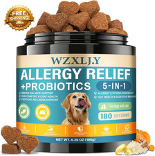 Dog Allergy Chews Allergy Immune Bites for Dogs Itching Skin Relief Chews