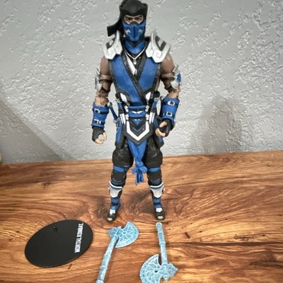 Mortal Kombat Sub-Zero Action Figure Plastic w/ Display Stand & Axe