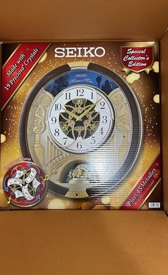 Seiko Melodies In Motion 2025 Golden Rhythm Musical Wall Clock