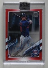 2021 Topps Clearly Authentic Auto Red 11/50 Brent Rooker #CAA-BR Auto 0q8a