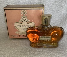 Vintage NIB Prince Matchabelli Stradivari Cologne Perfume 4 ozs Pink Box Crown