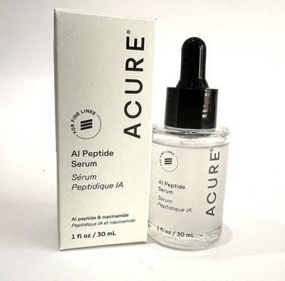Acure AI Peptide Serum 1oz 30mL Niacinamide Fine Lines NEW