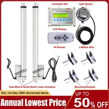 Solar Tracking Tracker Dual Axis Complete System Kit&Linear Actuator &Controller
