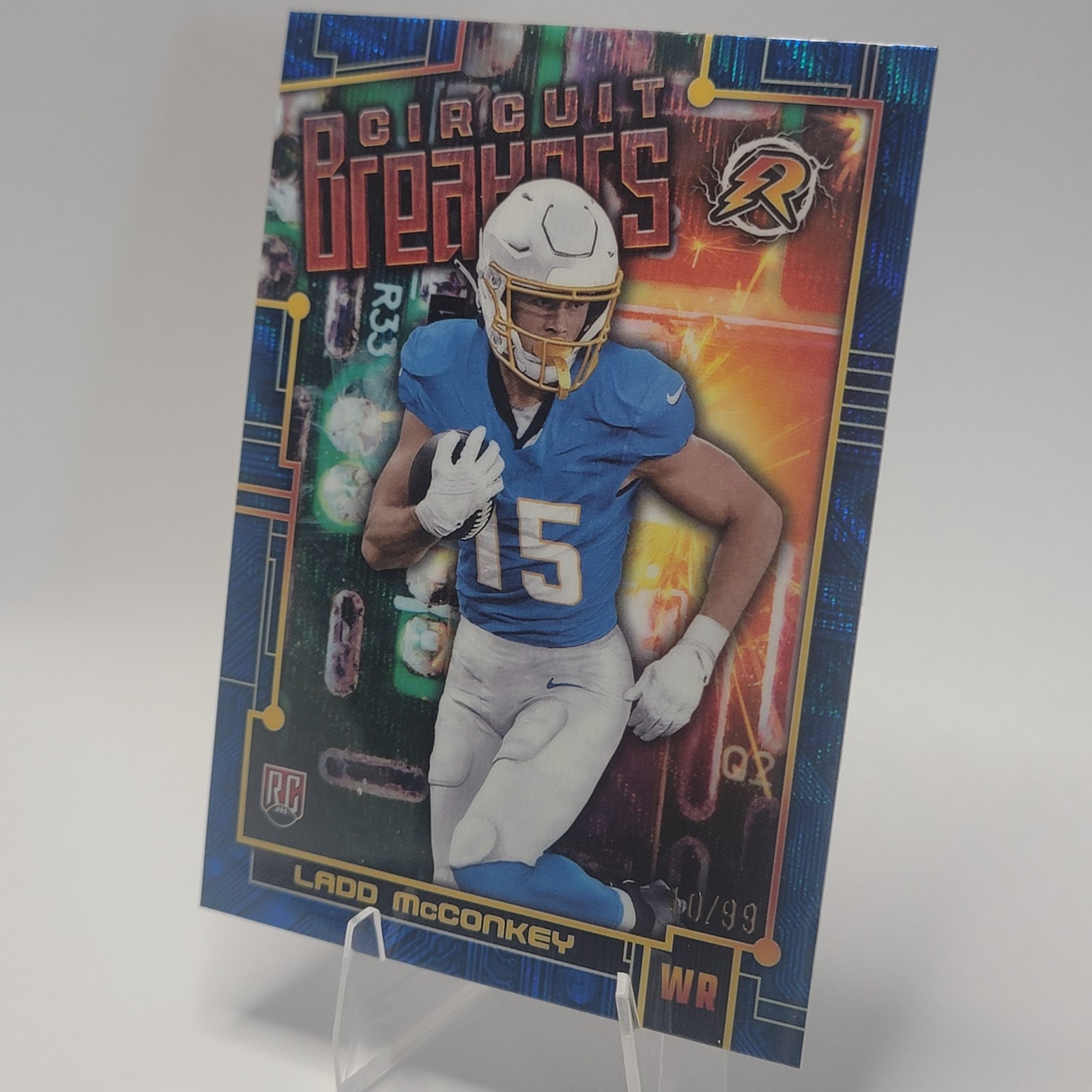 2024 Topps Resurgence Circuit Breakers Blue Surge RC Ladd McConkey d#/99