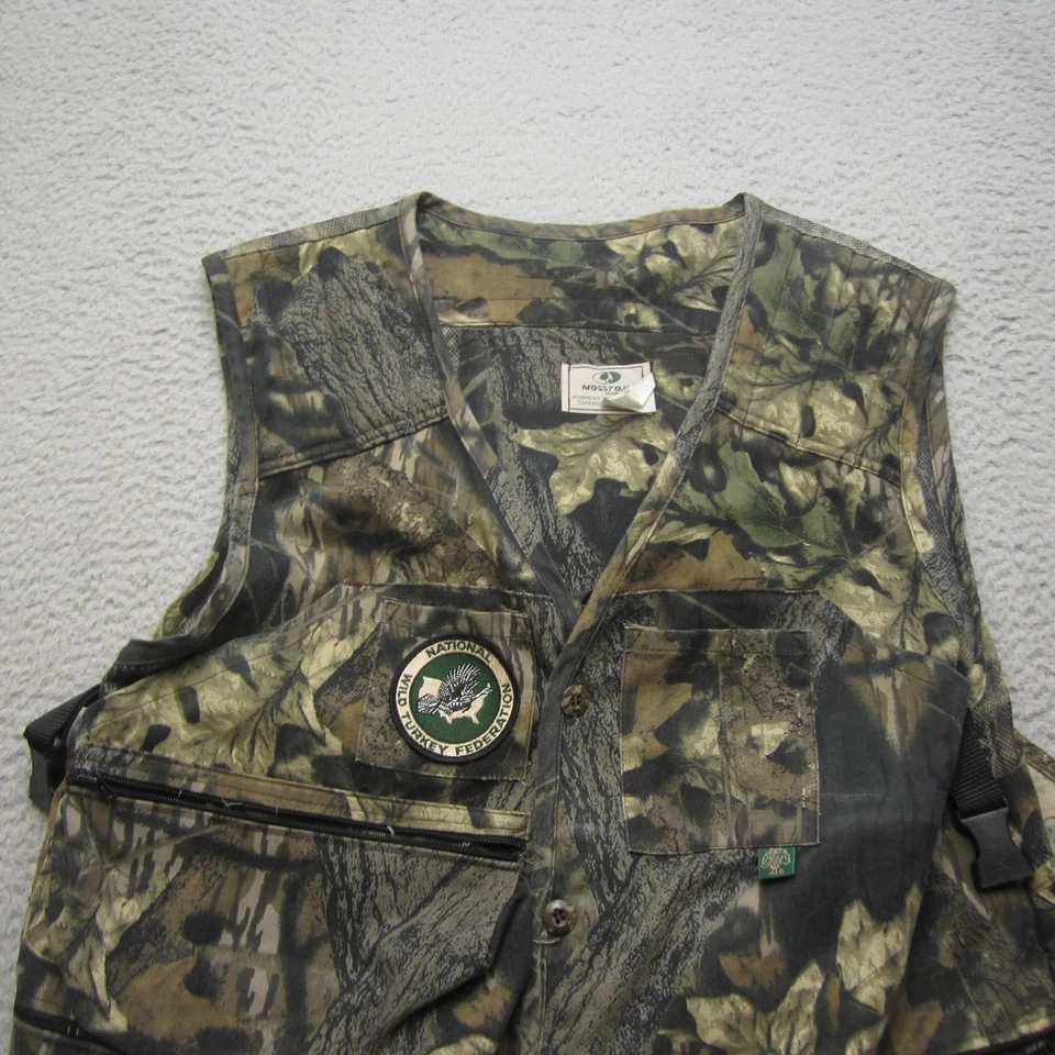 Chaleco de Pavo Vintage Roble Mossy Nuevo con Etiquetas Para Hombres L Camuflaje Caza Bolsillos al Aire Libre Foto 4 de 4
