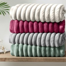 Ultra-Plush Faux Fur Blanket   Cloud-Soft, Velvety, Warm  Cozy Throw