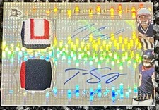 2014 Bowman Sterling Jimmy Garoppolo/ Tom Savage Dual Patch Auto 17/44 Patriots