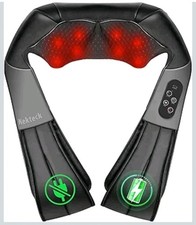 Nektek Shiatsu Neck And Back Massager With Soothing Heat - Black