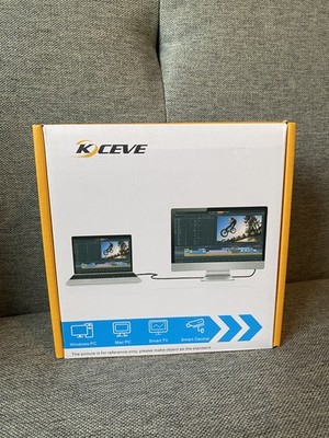 KCEVE Dual HDMI KVM Switch USB 3.0 4K 60Hz 2 Stück 2 Monitor EDID
