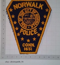 Connecticut Norwalk Police Department US Patch Polizei Abzeichen Sheriff USA