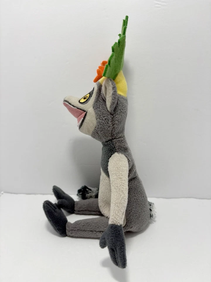 Peluche TY Beanie Babies The Penguins Madagascar - King Julien Lemur 2010 Foto 2 de 4