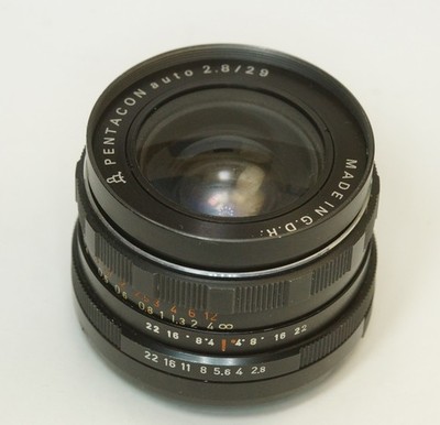 Made in Germany PENTACON auto 2.8/29 Early el M42 174B-964 Black Aperture
