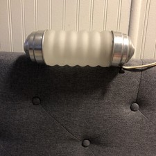 Vintage 1950s Mid-Century Headboard Bed Lamp. Cream. Works. 10  