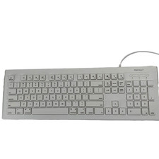 Macally MVKEYB Wired Mac/Windows Keyboard Slim Full Size USB w/ 5' cable