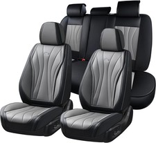 Coverado Car Seat Covers 5 Front And Back Fullset Blackgray