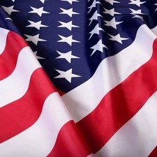 US American Flag Heavy Duty Luxury Embroidered Stars Sewn Stripes Grommets Nylon