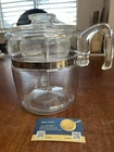 Vintage Pyrex Flameware 7759-B Glass Percolator Coffee Pot Complete 6-9 Cup 9C