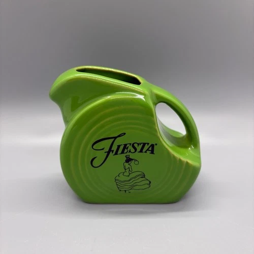 Fiesta Dancing Lady Mini Disc Pitcher in Shamrock | Fiestaware Pryde's Exclusive