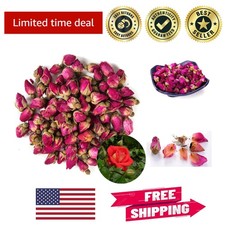 Fragrant 4 OZ Dried Red Rose Buds  Petals - Perfect for Tea and DIY Projects
