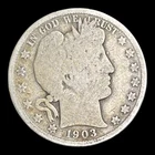 1903 Barber Silver Half Dollar