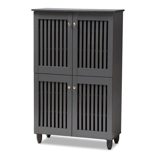 Baxton Studio Fernanda Shoe Storage Cabinet - Thumbnail 3