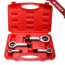 4pcs Nut Splitter Tool Broken Damaged Stuck Remover Puller Corroded Split Set