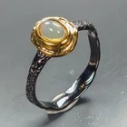 Vintage jewelry Natural Opal Ring 925 Sterling Silver Size 7 /R474441
