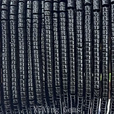 3x6mm Natural Black Stone Heishi Disc Spacer Beads for Jewelry Making DIY 15 IN