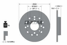 Disque de frein Citroen DS3