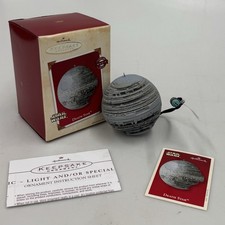 2002 Hallmark Star Wars Death Star Magic Light & Voice Keepsake Ornament - NEW