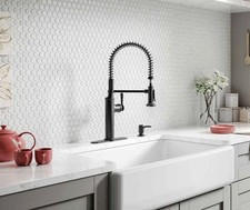 Kohler Sous - R10651-SD-BL Pro Style Pull Down Sprayer Kitchen Faucet Black-NEW