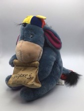 Disney Store Eeyore W/Lunch Bag  Beanie  Removable Tail Plush