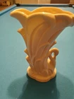 McCoy Pottery Yellow Swan Vase