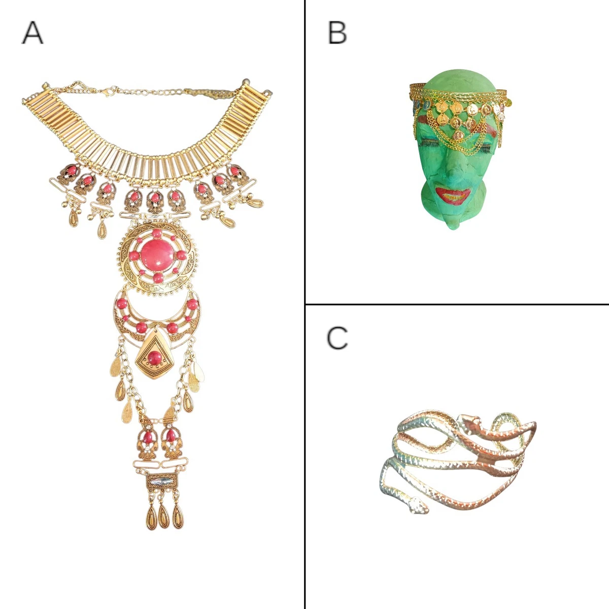 Set Di 2 Orecchini A Serpente Per Donne E Bambini – Accessori Halloween E Cosplay, Leggeri E Sicuri - 2