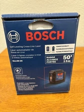 Bosch GLL50-20  Self-Leveling Cross-Line Laser 50' Range Used Once