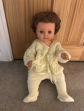 1970s Large Doll With Brown Hair 2 Foot Tall