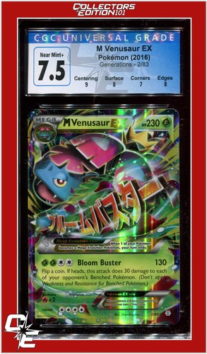 M Venusaur-EX graded CGC 7.5 for sale on eBay