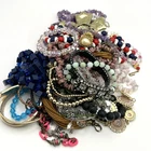 2 lbs Jewelry Lot Vintage to Now Costume Many Signed Pieces