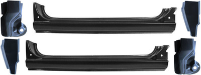 1967-1972 Chevy Gmc Truck Oe Style Full Outer Rocker Panel And Door Pillar Set