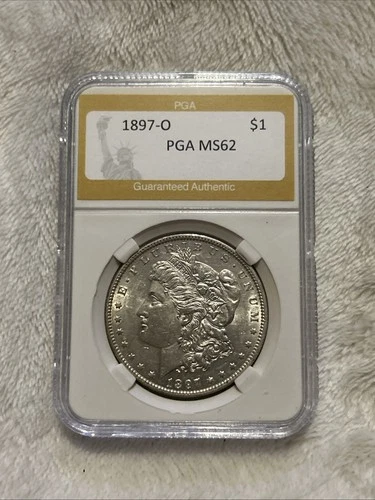 1897-O  62 MS MORGAN SILVER DOLLAR FREE SHIPPING