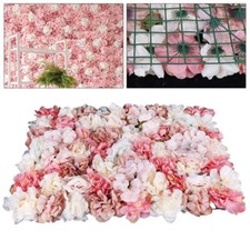 6 Flower Wall Panel Party Artificial Wedding Bouquet Decor Romantic Rose Flower