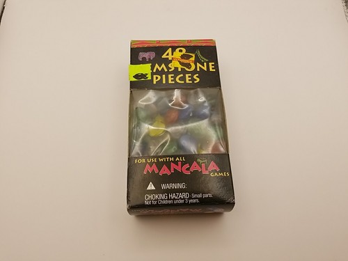 NIB Sealed 1997 Vintage 48 Gemstone Pieces Mancala Games Read Description