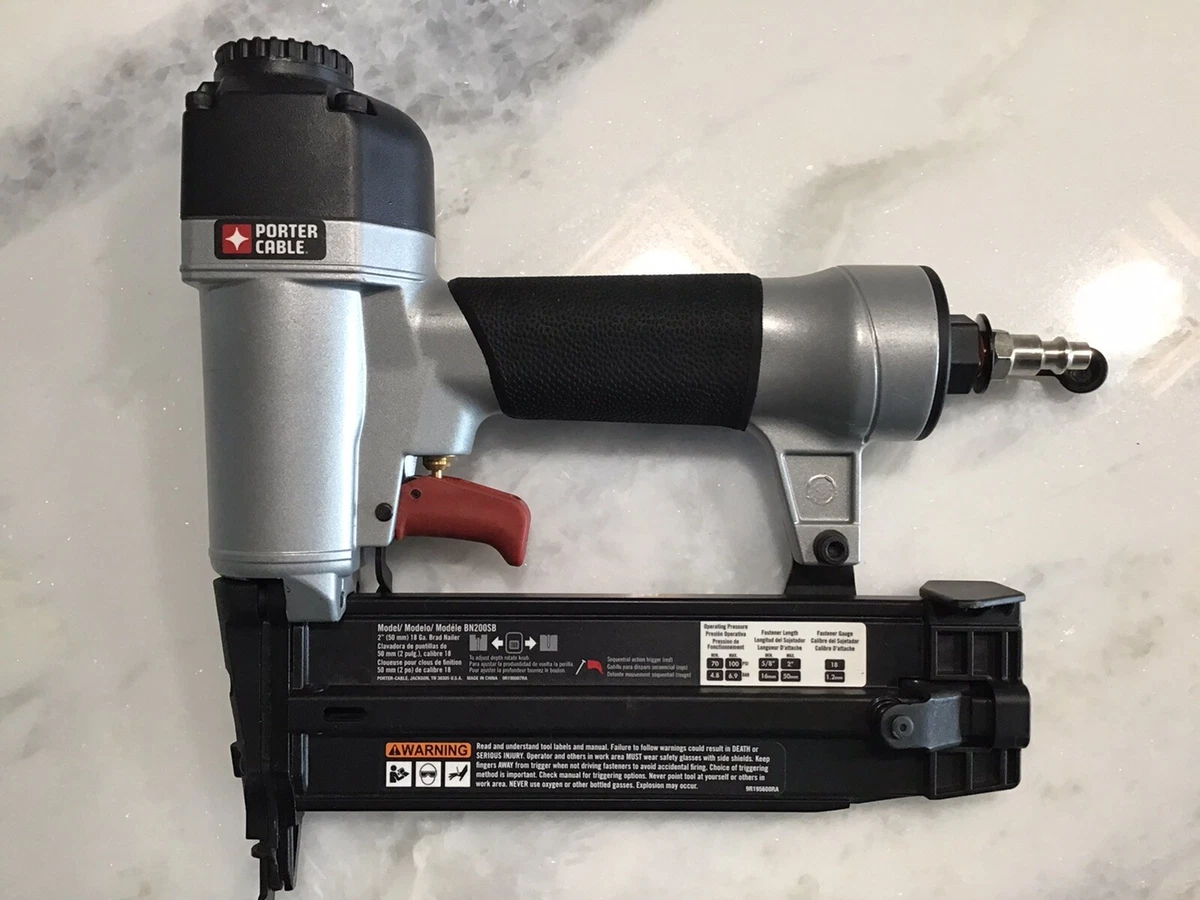 PORTER CABLE BN200C 18 Gauge Brad Nailer Air Powered Nail Gun