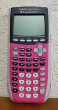 Texas Instruments TI-84 Plus Silver Edition Pink Graphing Calculator & Cover
