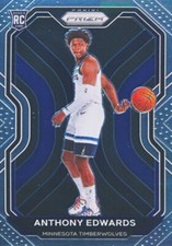 2020-21 Panini Prizm Basketball Base #258: Anthony Edwards a