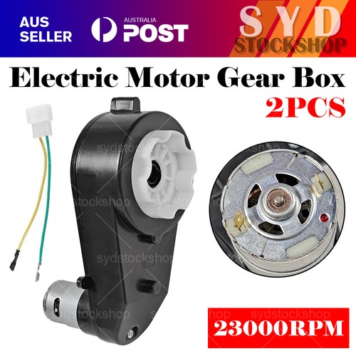 2pcs RS550 Electric Motor Gear Box For Kids Ride On Bike Car Toy 12V UP 40000RPM - Picture 13 of 14