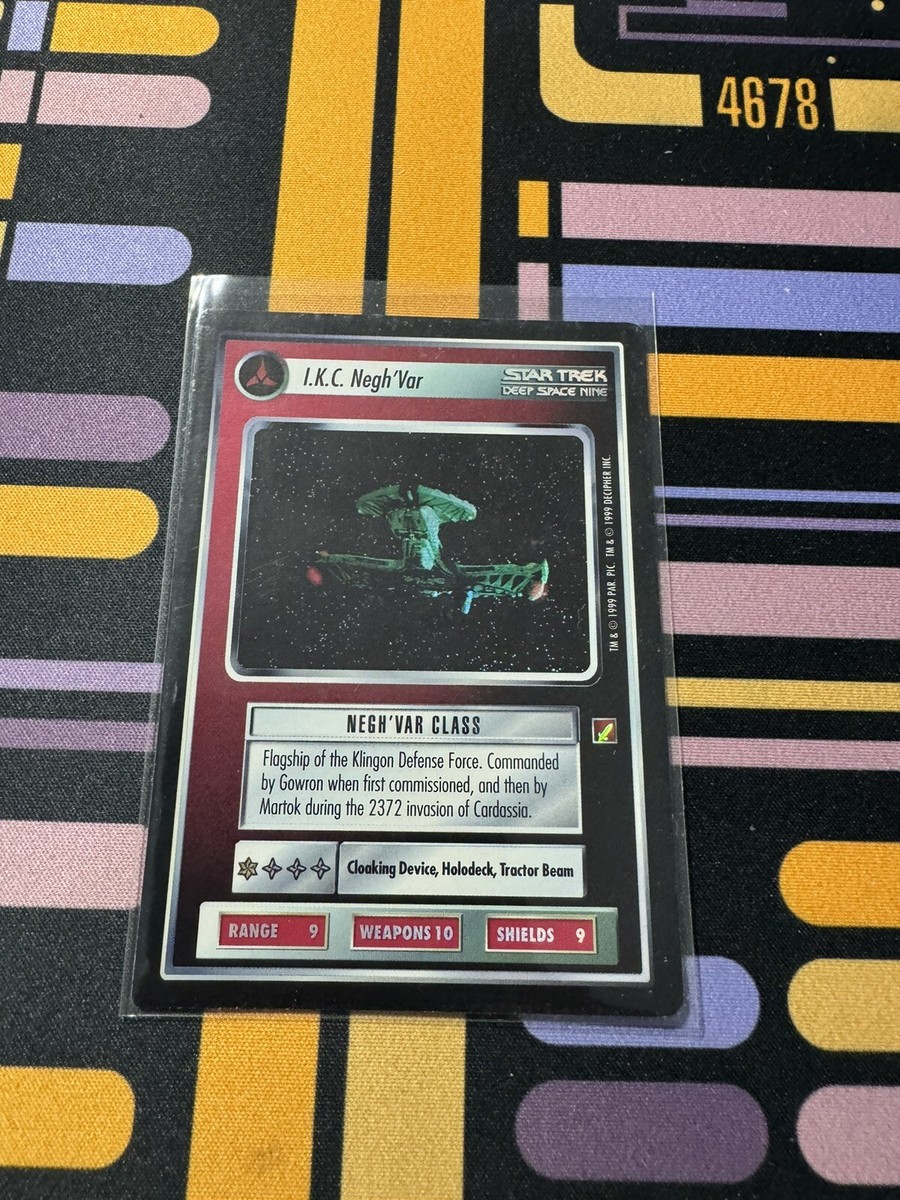 Star Trek CCG Blaze of Glory I.K.C. Negh'Var Very Rare FOIL VRF | eBay