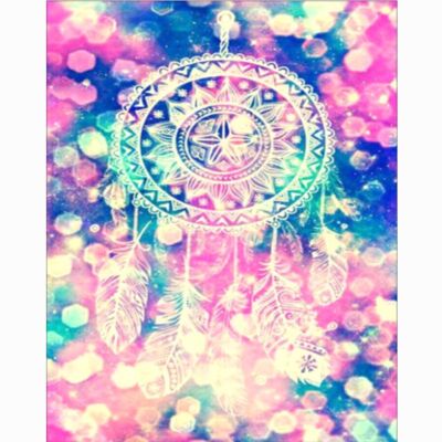 Picture Decors Dream Catcher Pink Cross Stitch Kit For Home Office Adaults Kids